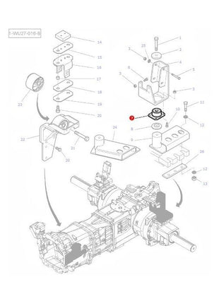 Mounting - 3712693M1 - Massey Tractor Parts