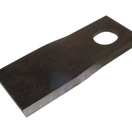 Mower Blade - Twisted blade, top edge sharp & parallel -  126 x 48x4mm - HoleâŒ€20.5 x 23mm  - LH -  Replacement for Kuhn, Taarup, Agram, Kverneland
 - S.78414 - Massey Tractor Parts