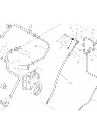 Nut M16X1.5 - 1440231X1 - Massey Tractor Parts