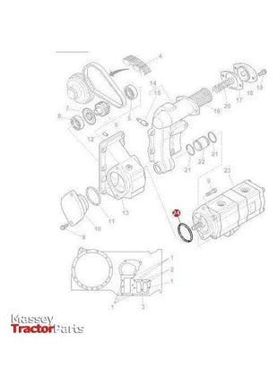 Massey Ferguson O Ring Pump Mount - 363888X1 | OEM | Massey Ferguson parts | Hydraulic Pumps-Massey Ferguson-Engine & Filters,Farming Parts,Hydraulics,O Rings,O Rings & Accessories,Seals,Tractor Parts