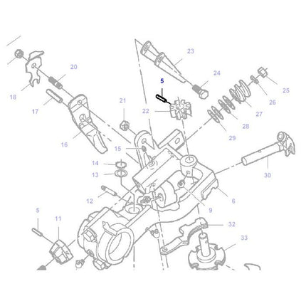Pin Knotter Gear - 70922598 - Massey Tractor Parts