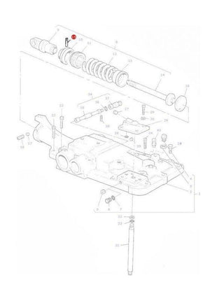 Massey Ferguson Pin Locking Draft Control - 195573M1 | OEM | Massey Ferguson parts | Hydraulics-Massey Ferguson-Draft Control Components,Farming Parts,Hydraulics,Tractor Hydraulic,Tractor Parts