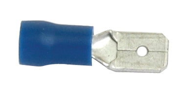 Pre Insulated Spade Terminal, Standard Grip - Male, 6.3mm, Blue (1.5 - 2.5mm)
 - S.8546 - Massey Tractor Parts