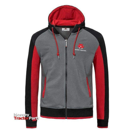 Raglan Hoodie Jacket - X993412104000-Massey Ferguson-Clothing,hoodie,jacket,Jackets & Fleeces,jumper,Men,Merchandise,On Sale,Women