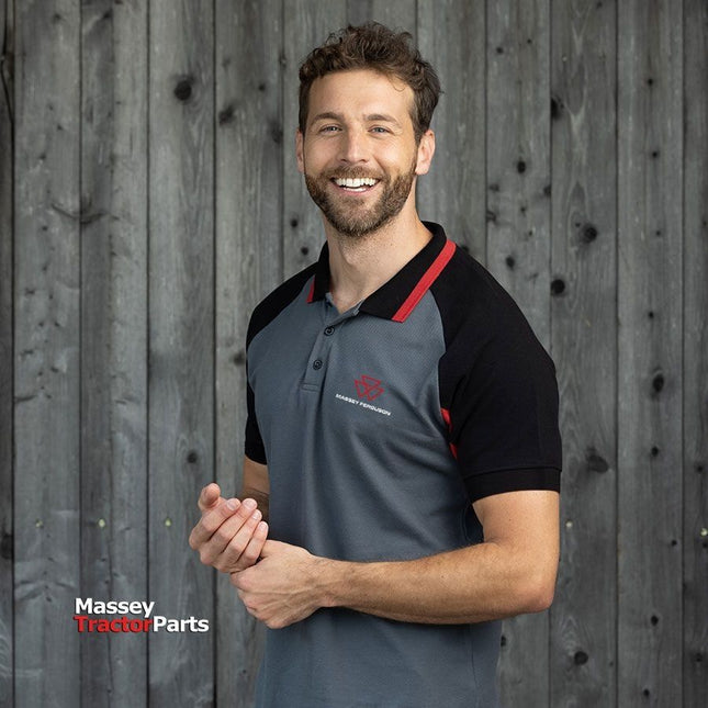 Raglan Polo Shirt - X993412208 - Massey Tractor Parts