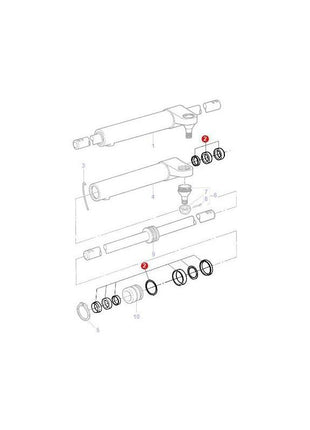 Massey Ferguson Seal Kit Steering Cylinder - 3904124M91 | OEM | Massey Ferguson parts | Steering Pumps & Reservoirs-Massey Ferguson-4WD Parts,Axles & Power Train,Farming Parts,Front Axle & Steering,Steering Cylinders & Components,Tractor Parts