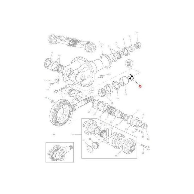 Massey Ferguson Shim - 34282 | OEM | Massey Ferguson parts | Axles & Power Transmission-Massey Ferguson-2WD Parts,Axle Spindles & Components,Axles & Power Train,Farming Parts,Front Axle & Steering,Tractor Parts