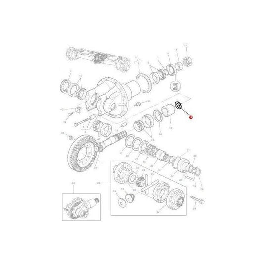 Massey Ferguson Shim - 34282 | OEM | Massey Ferguson parts | Axles & Power Transmission-Massey Ferguson-2WD Parts,Axle Spindles & Components,Axles & Power Train,Farming Parts,Front Axle & Steering,Tractor Parts