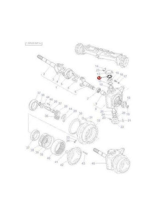 Massey Ferguson Shim Swivel Cap - 342872 | OEM | Massey Ferguson parts | Axles & Power Transmission-Massey Ferguson-2WD Parts,Axle Spindles & Components,Axles & Power Train,Farming Parts,Front Axle & Steering,Tractor Parts