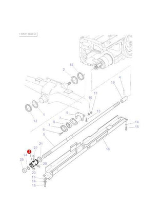 Sleeve Drive Shaft - 3714416M2 - Massey Tractor Parts