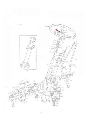 Massey Ferguson Steering Wheel Key - 2951X | OEM | Massey Ferguson parts | Steering Boxes-Massey Ferguson-Farming Parts,Hardware,Key Steel,Towing & Fasteners,Tractor Parts,Woodruff