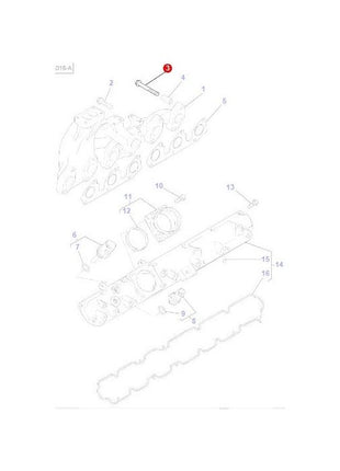 Stud Exhaust Manifold - 4225158M1 - Massey Tractor Parts