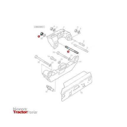 Massey Ferguson Stud Exhaust Manifold - 731659M1 | OEM | Massey Ferguson parts | Exhaust & Manifold Gaskets-Massey Ferguson-Cylinder Head Components,Cylinder Head Studs & Bolts,Engine & Filters,Engine Parts,Farming Parts,Tractor Parts