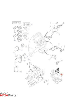 Massey Ferguson Switch Foot Brake - 3762867M91 | OEM | Massey Ferguson parts | Engine Electrics and Instruments-Massey Ferguson-Brake Switches,Farming Parts,Lighting & Electrical Accessories,Switches & Sensors,Tractor Parts