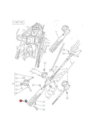 Massey Ferguson Tappet Plate - 3616235M3 | OEM | Massey Ferguson parts | Linkage-Massey Ferguson-Farming Parts,Levelling Boxes & Components,Linkage,PTO & Linkage,Replacement Components,Tractor Parts