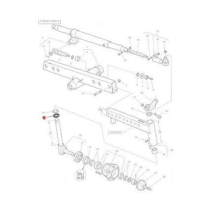 Thrust Washer - 1696722M1 - Massey Tractor Parts