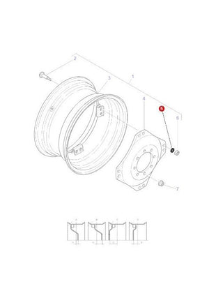 Washer 5/8 Flat - 3815982M1 - Massey Tractor Parts
