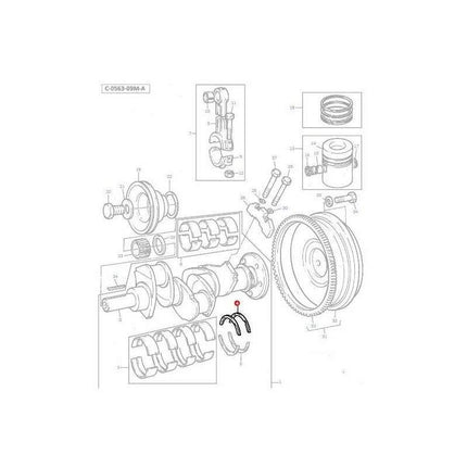 Massey Ferguson Washer Crankshaft - 735112M1 | OEM | Massey Ferguson parts | Crankshafts & Pulleys-Massey Ferguson-Block Components,Containers & Storage,Crankshafts & Pulleys,Engine & Filters,Engine Parts,Farming Parts,Fuel Delivery Parts,Injectors & Nozzles,Parts Washers,Screws & Fasteners,Towing & Fasteners,Tractor Parts,Washers,Workshop & Merchandising,Workshop Equipment