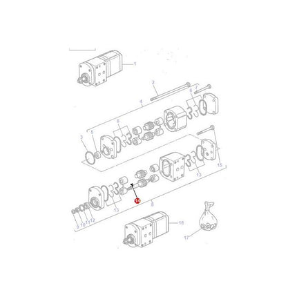 Woodruff Key - 1440358X1 - Massey Tractor Parts